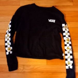 Vans LS tee with floral details sz. M